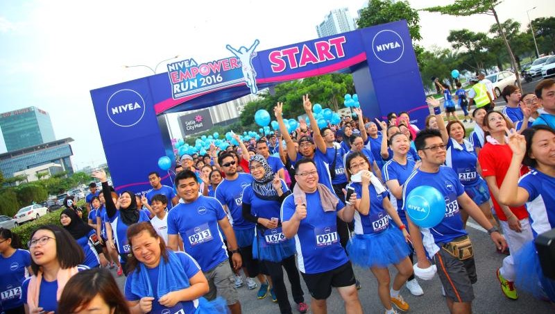 Huge turn up for the NIVEA Empower Run to promote Women Empowerment.