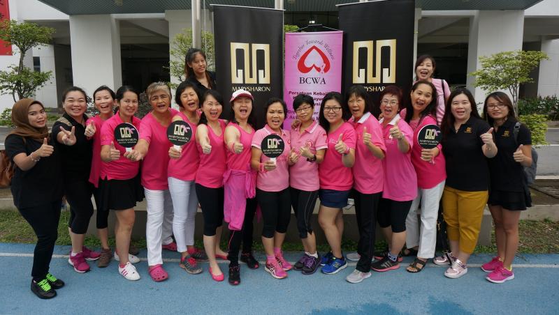 Breast cancer survivors and Marysharon members calling the public to joi...