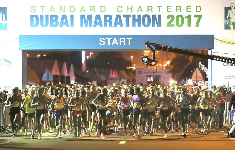 Dubai 20/01/2017 Standard Chartered Dubai Marathon 2017 - Maratona di Dubai2017,Nella foto: - Foto Giancarlo Colombo/A.G.Giancarlo Colombo