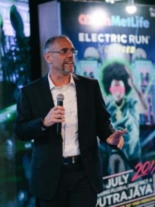 Mr Ramzi Toubassy [CEO of AmMetLife] the presenting partner of Electric Run RECHARGED 2017
