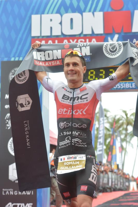 Romain Guillaume the champion for this years IRONMAN Malaysia Langkawi 2017